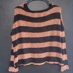 Splendid  Brown Black Cheron Knit Sweater XS Photo 5