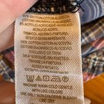 We The Free  People Shirt Petite Small Boho Park Ranger Plaid Button Up Blue Pink Photo 9