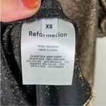 Reformation Bronze Metallic Gold Rahm Puff Sleeved Midi Dress Photo 8