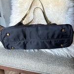 Eric Javits Black Nylon Shoulder Bag Gold Trim Hardware Designer Purse Classic Photo 5