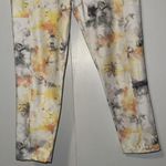 Cato Cropped Tie Dye Leggings w Pockets Orange Yellow Gray Women’s S Small Photo 2
