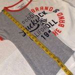 Lucky Brand T-shirt split look short sleeves slight high/low size Med NWT Photo 2