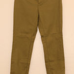 Cartonnier Anthropologie Trouser Ankle Pants Women's 6 Green Cutout Hem Stretch Photo 0