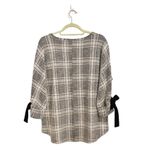 Charter Club  Black White Plaid Pullover Sweater Sz M Photo 9