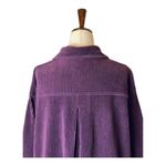St John Sport Purple Ribbed Velour Collared Button Front Jacket Size M Size M Photo 3