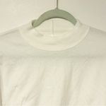 Free People  We The Free Size XS Ivory Mock Neck Cropped Long Sleeve Top NEW Photo 1