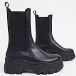 Bershka Black Chunky Combat Boots Photo 0