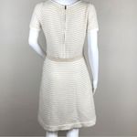 Anthropologie Sparrow Cream Gold Gilt Grid Sweater Dress Size Small Photo 8