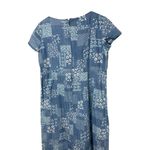 Villager Sport Liz Claiborne Blue Patchwork‎ Denim Maxi Dress Short Sleeve 12 Photo 7