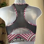 Nike Rare!!  Swoosh High Neck Support Sports Bra‎ Pink Black Small Dri-Fit Photo 2