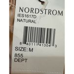 En Saison Puff Long Sleeve High Neck Smocked Size Medium Luncheon Neutral Pastel Pink Photo 8