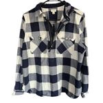 J.Crew navy blue plaid long sleeve pullover size large Photo 5