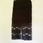 Laundry by Shelli Segal Sheer Lace Midi Skirt NWT Black Size 6 Photo 5