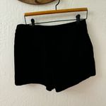 Double Zero  Black Pleated Shorts Button Zip Closure Size Large Photo 5