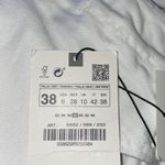 ZARA NWOT  HIGH RISE STRAIGHT JEANS DISTRESSED WHITE SZ-6 Photo 4