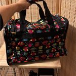 Adorable Colorful Owl pattern zippered weekender tote duffel gym bag Blue Photo 4