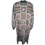 Vintage Designer Coat House Coat Robe‎ Pink Size XL Photo 4