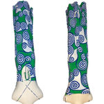 Rhode Jemima Swirl Maxi Slip Dress Green Size 8 Photo 2