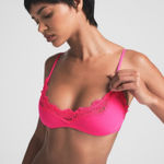 SKIMS  fits everyone scoop bralette Neon Rose NWOT size XS Photo 0