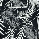 Athleta Women's Kata Swim Shorts Black White Palm Leaves size Large Photo 4