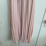 ASOS Size 10P pleated maxi dress tie wrap waist Blush Pink Bridesmaid Formal Photo 9