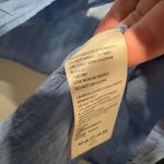 Free People NWOT  chambray combo top size small oversized Photo 5