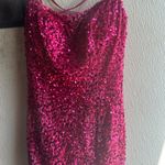 Hot Pink Short Homecoming Dress Photo 0