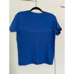 Michael Lauren $120 New  Corset Stitch Tee - Blue - small Photo 3