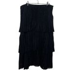 Akris Punto Polka Dot Devore Tiered Pleated Midi Skirt Black Women’s Size 12 Photo 4