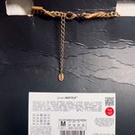 ZARA Faux Leather Fringes Necklace NWT Photo 2