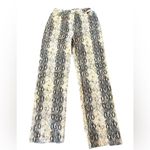 Le lis  Snakeskin Print Denim High Waist Straight Leg Pants Medium Photo 8