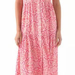 Crown & Ivy  pink shells tired shirt dress Large NWT Photo 0