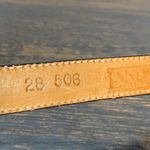 Lands' End Genuine Brown Leather Adjustable Buckle Belt Size 26-30'' Photo 1