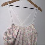 Vintage Cottagecore Floral Print Nightgown Slip Maxi Dress with Lace Detailing‎ White Size M Photo 5