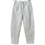 Madewell NWT  The Ballon Jeans Size 26 Tile White Wide Leg Denim Photo 3