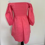 ALC Frank A.L.C. Linen Blend Off The Shoulder Mila Dress Pink 8 Photo 10