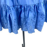 En Saison Juliet Bow Back Babydoll Dress in Blue Size Medium Photo 4