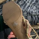 Nine West Metallic Gold Strappy Heels Photo 7