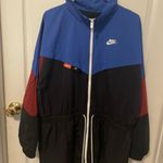Nike Black and Blue Windbreaker with Red Accents Photo 0
