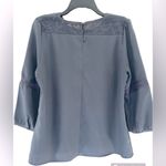 Collective Concepts Grey Blouse with Lace Details. Photo 1