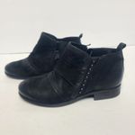 Miz Mooz  Snap Leather Suede Studded Booties Ankle Boots Black Women's 41 9.5-10 Photo 2