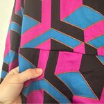 House of Harlow 1960 Printed Satin Wrap Dress Size Large Womens Blue Photo 9