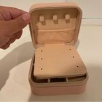 Floral Initial D Makeup Pouch and Jewelry Case Black Photo 8