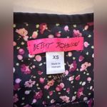 Betsey Johnson floral skull scrubs top sz XS medical pocket health Photo 10