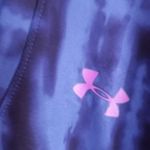 Under Armour  L Heat Gear Fitted Crew Neck Long Sleeved Top in Purple Tie Dye Photo 4
