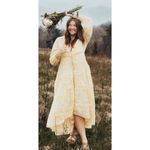 Free People  Pappiet Midi Dress in Sunshine Combo Size X-Small Photo 9