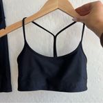 All Access Black Biker Shorts + Sports Bra Matching Set Photo 2