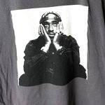 2Pac Rap Tee T Shirt Gray XXL 2XL Artist Rapper Graphic 100% Cotton Solid Logo Size undefined Photo 0
