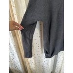 Athleta  Gray Rest Day Asymmetrical Side Tie Knit Pullover Crewneck Sweater M Photo 2