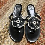 Jack Rogers  Georgica Black and White Jelly Sandals size 10 Photo 11